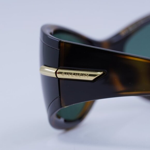 ?️ New Givenchy GV40050I 86N Sunglasses - Light Havana Frame, Green Lenses main image 5